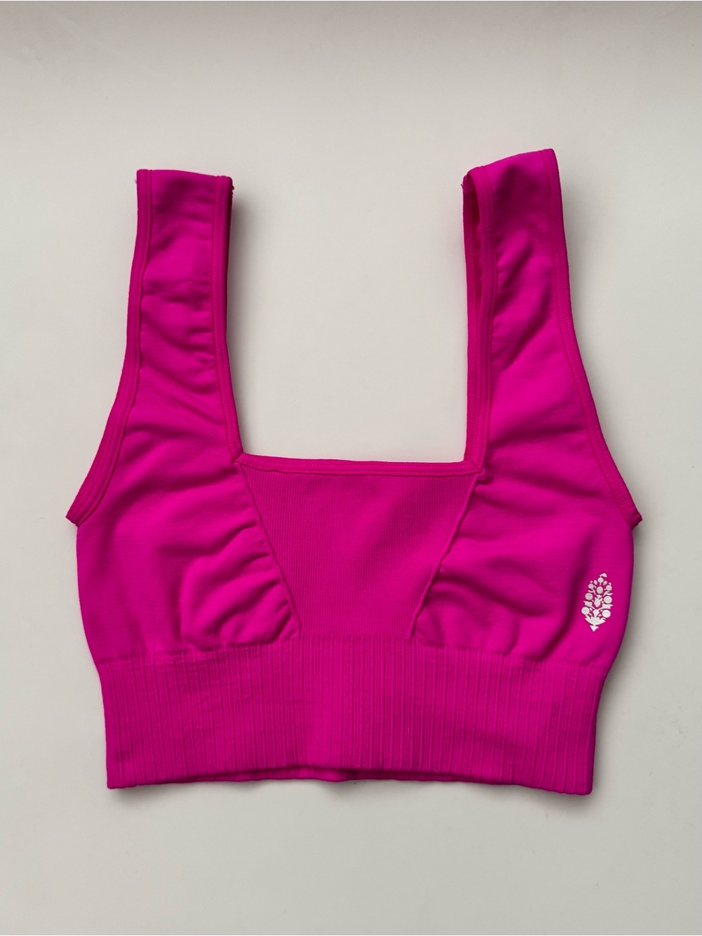 Free People Movement Good Karma Bra Tank, NWOT, bright pink. XS/S